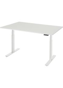 Rau Werktafel, elektrisch in hoogte verstelbaar - draagvermogen 100 kg, 650 - 1300 mm, B x D 1500 x 900 mm, kunststof gecoat blad