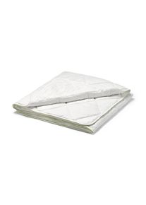 Letnia kołdra pikowana Irisette greenline z mieszanki bawełny z lnem - kolor: biały