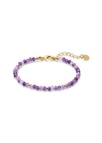 Tchibo - Bransoletka z ametystu - kolor: złoty