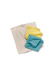 Tchibo - Ścierki uniwersalne - kolor: niebieski/szary