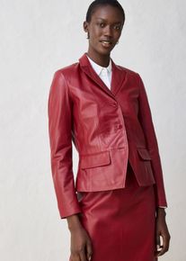 bonprix Kurzblazer aus Lammnappa, rot, Gr.40, Moderner und eleganter Kurzblazer aus Lammnappa, aus Nappaleder