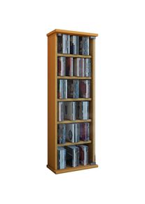Vcm Media-Regal &raquo;Holz CD DVD Stand Regal Schrank Vetro Glast&uuml;r&laquo; 1 Stk. tlg.