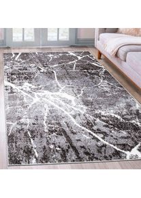 OTTO home Teppich &raquo;Manrik&laquo; rechteckig 9 mm H&ouml;he mit besonders weichem Flor, Kurzflor, modernes Marmor-Design