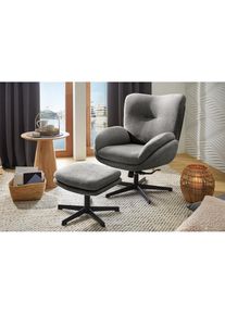 Jockenh&ouml;fer Jockenh&ouml;fer Gruppe Relaxsessel &raquo;Hawaii, B: 76 cm, Sitzh&ouml;he: 48 cm&laquo; Set: mit Hocker, 360&deg; Drehfunktion, feststellbare Wipp-Funktion