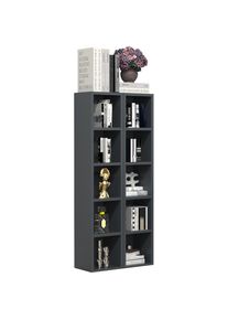 Vcm Standregal &raquo;Holz CD DVD Stand Aufbewahrung Deko Regal Megosa S&laquo; 1 Stk. tlg.