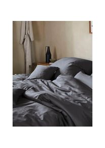 Irisette Bettw&auml;sche &raquo;Premium Satin Bettw&auml;sche Paris&laquo; 2 Stk. hochwertige Uni Premium Bettw&auml;sche mit Rei&szlig;verschluss, 100% Baumwolle