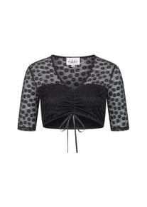 N&uuml;bler Dirndlbluse N&Uuml;BLER "Dirndlbluse kurzarm Moni", Damen, Gr. 42, schwarz, Obermaterial: 85% Polyamid PA. 15% Elasthan EL., Blusen Dirndlbluse