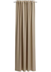 Neutex for you! Verdunkelungsvorhang NEUTEX FOR YOU "INSULA", beige (dunkelbeige), Gardinen, 280cm, Multifunktionsband, 140cm, Polyester, Verdunkelungsvorhang, Uni-Dimout f&uuml;r starke Verdunklung, nach Ma&szlig;, B:140cm H:280cm