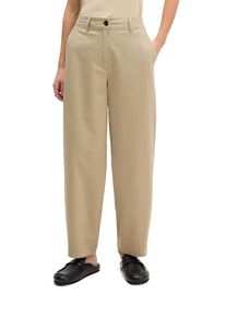 Marc O'Polo 7/8-Hose MARC O'POLO "MINU Barrel", Damen, Gr. 34, N-Gr, smooth sand, Twill, Obermaterial: 98% Baumwolle, 2% Elasthan, 7/8-L&auml;nge, Hosen 7/8-Hose, Model Minu barrel aus Organic Cotton-Twill, Barrel Fit