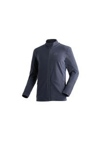 Maier Sports Fleecejacke &raquo;Dennis Jacket M&laquo; Herren Midlayer, pflegeleichtes Fleece mit 2 RV-Taschen blau, Gr&ouml;&szlig;e 54