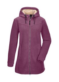 G.I.G.A. by Killtec Fleecejacke "GW 82 WMN FLC PRK", Damen, Gr. 44, lila (orchidee), Oberseite: 100% Polyester.R&uuml;ckseite: 100% Polyester, G.I.G.A. DX BY KILLTEC, Jacken Fleecejacke, Fleeceparka mit Teddyfell, 2-Wege-Rei&szlig;verschluss, verstellbare Kapuze