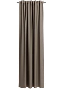 Neutex for you! Verdunkelungsvorhang NEUTEX FOR YOU "INSULA", braun (braungrau), Gardinen, 275cm, Multifunktionsband, 140cm, Polyester, Verdunkelungsvorhang, Uni-Dimout f&uuml;r starke Verdunklung, nach Ma&szlig;, B:140cm H:275cm