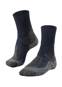Wandersocken Falke "TK1 Adventure Cool", Herren, Gr. 46-48, marine, Materialmix, normal, Socken Wandersocken, hoher Schutz f&uuml;r bergiges Gel&auml;nde, schnelltrocknend, atmungsaktiv
