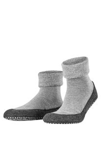 Haussocken Falke "Cosyshoe", Herren, Gr. 45-46, light grau, Merinowolle, Polyamid, normal, Socken Haussocken, mit Merinowolle & rutschhemmender Sohle, atmungsaktiv