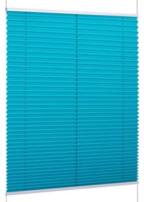 Plissee K-home "Klemmfix FLORIDA Stripe mit patentiertem Design", petrol, wei&szlig;, wei&szlig;, B:30cm H:130cm, Obermaterial: 100% Polyester, Plissees, Plissee, patentiertes Design