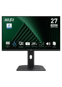 MSI LED-Monitor "PRO MP275QPG", Energieeffizienz: F, schwarz, B:61,4cm H:36,1cm T:5,9cm, Monitore, dreh-, neig-,schwenk-, h&ouml;henverstellbar, Speaker, LED-Monitor