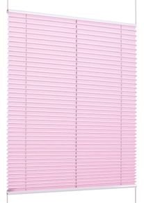 Plissee K-home "Klemmfix FLORIDA Stripe mit patentiertem Design", rose, wei&szlig;, wei&szlig;, B:55cm H:130cm, Obermaterial: 100% Polyester, Plissees, Plissee, patentiertes Design