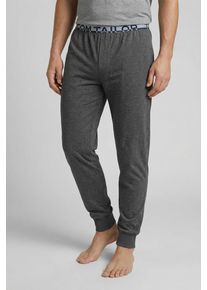 Pyjamahose Tom Tailor "Br&uuml;gge", Herren, Gr. 48, N-Gr, grau, Single Jersey, Obermaterial: 60% Baumwolle, 40% Polyester, bequem lang, Hosen Pyjamahose, Logobund, schmaler Fit, Seitentaschen, atmungsaktiv, Baumwollmix