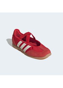 Sneaker Ballerinas adidas Sportswear "BARREDA MARY JANE", Damen, Gr. 39, better scarlet, sanftes wei&szlig;, gum 3, Leder, Textil, Schuhe Sneaker Ballerinas