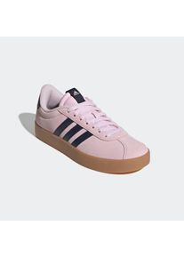 Sneaker adidas Sportswear "VL COURT 3.0", Damen, Gr. 42,5, clear pink, legend ink, gum 3, Leder, Synthetik, Schuhe Sneaker, inspiriert vom Design des adidas samba