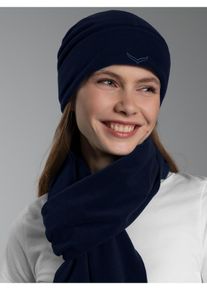 Fleecem&uuml;tze TRIGEMA "TRIGEMA Fleecem&uuml;tze", Damen, Gr. 2, blau (navy), Kunstfaser, M&uuml;tzen Fleecem&uuml;tze