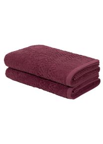 Duscht&uuml;cher OTTO HOME "Regona, Duscht&uuml;cher 70x140cm, flauschig und weich, 500 gr/m&sup2;", rot (bordeaux), B:70cm L:140cm, Frottier, Frottier, Handt&uuml;cher, Duscht&uuml;cher, Premium Handt&uuml;cher mit Bord&uuml;re, Set, 100% Baumwolle, 5 Jahre Garantie