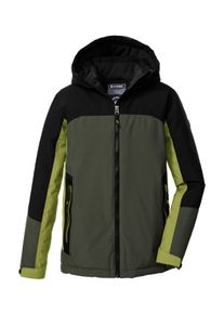Funktionsjacke Killtec "KOW 223 BYS JCKT", Jungen, Gr. 128, olivgr&uuml;n, Obermaterial: 100% Polyester;Futter: 100% Polyester;F&uuml;llung: 100% Polyester, Jacken Funktionsjacke, Wind- und wasserdichte Kinderjacke mit Fleece und Schneefang