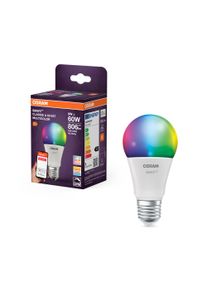 Oświetlenie Osram E27 LED 9 Watt Wielokolorowe (RGB) przyciemnione 806 Lumen