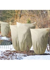 Gardebruk Conjunto de 3 coberturas vegetais Bege 2x2,4m