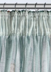 Blomm&ouml;nstrad gardinl&auml;ngd (1-pack) - gr&ouml;n - storlek 145x135 cm - bonprix