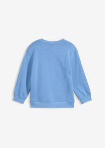 Sweatshirt av ekologisk bomull - bl&aring; - storlek 104 - bonprix