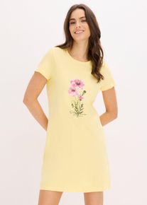 Kort nattlinne i bomull (2-pack) - bl&aring; - storlek 36/38 (S) - bonprix