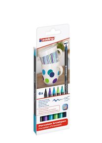 Edding Porcelain pens set of 5 cool colours
