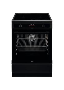 AEG, Induktions-Standherd &raquo;CIB6490APB 940 002 993&laquo; mit FlexiRunners &ndash; Teilauszug (2 Paar) Pyrolyse-Selbstreinigung Hob2Hood- und Bridge-Funktion, 