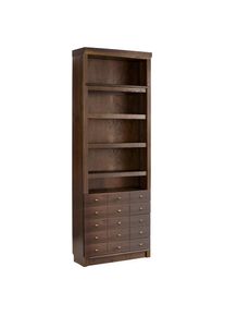 Home Affaire, B&uuml;cherregal &raquo;Soeren&laquo; aus massiver Kiefer, Tiefe 29 cm, H&ouml;he 220 cm, FSC , dunkelbraun,