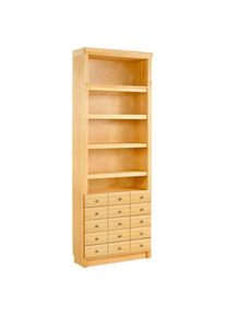 Home Affaire, B&uuml;cherregal &raquo;Soeren&laquo; aus massiver Kiefer, Tiefe 29 cm, H&ouml;he 220 cm, FSC , gelaugt/ge&ouml;lt,