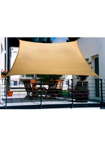 Floracord, Sonnensegel BxT: 270x140 cm, weizenfarben, beige, HDPE (High Density Polyethylen),