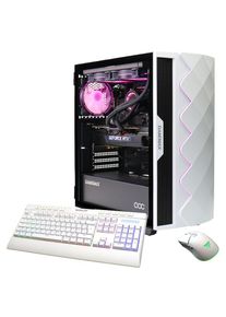 GAMEMAX, Gaming-PC &raquo;Diamond WT 7705 AMD Ryzen 7 9700X RTX 5070 32GB DDR5 1TB SSD&laquo; Windows 11, DDR5 RAM, wei&szlig;, Wi-Fi 6 & Bluetooth 5.2, Gigabit 