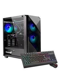 GAMEMAX, Gaming-PC &raquo;Striker 7627 AMD Ryzen 5 9600X RTX 5060 32GB DDR5 1TB SSD&laquo; Windows 11, DDR5 RAM, schwarz, WLAN AX, 1x PS/2, 4x USB 2.0, 2x USB 3.2