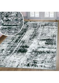 OTTO home, Teppich &raquo;Salsa&laquo; rechteckig 9 mm H&ouml;he mit besonders weichem Flor, Kurzflor, im Vintage-Look, dichte Qualit&auml;t, dunkelgr&uuml;n, Kunstfaser, B : 80