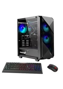 GAMEMAX, Gaming-PC &raquo;Striker 7607 AMD Ryzen 7 5700X RTX 5060 32GB DDR4 1TB SSD&laquo; Windows 11, schwarz, WLAN AC, 1x PS/2, 2x USB 2.0, 4x USB 3.2 Gen 1, 3x
