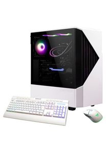 GAMEMAX, Gaming-PC &raquo;Horizon 7732 AMD Ryzen 5 9600X RTX 5070 32GB DDR5 1TB SSD&laquo; Windows 11, DDR5 RAM, wei&szlig;/schwarz, Wi-Fi 6 & Bluetooth 5.2, Gigabit 