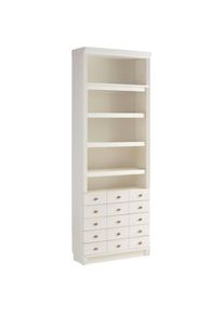 Home Affaire, B&uuml;cherregal &raquo;Soeren&laquo; aus massiver Kiefer, Tiefe 29 cm, H&ouml;he 220 cm, FSC , cremewei&szlig;,