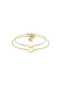 Elli, Damen, Armketten Set &raquo;Armband Herz 925 Silber, mit Kristallen von Swarovski &laquo;, Gold, Liebevolles Armband Set f&uuml;r Frauen und M&auml;dchen
