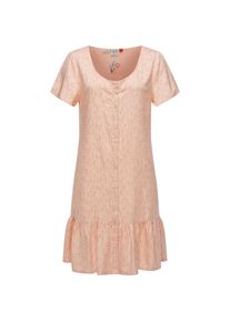 Ragwear, Damen, Druckkleid &raquo;Sommerkleid Fialina&laquo;, Nude, M - N-Gr, Bequemes Kurzarm Kleid mit floralem Printmuster