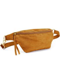 ELBSAND, Damen, Bauchtasche &raquo;Umh&auml;ngetasche, Ledertasche&laquo; aus Leder, Brusttasche, Schultertasche, Crossbody Bag, G&uuml;rteltasche, camelfarben, B/H/T: 26 