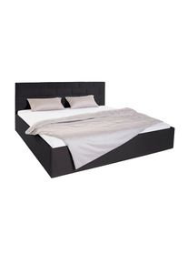 Westfalia Schlafkomfort, Polsterbett inkl. Bettkasten bei Ausf&uuml;hrung mit Matratze, Schwarz, Bezug Bett: 100% Polyester;Bonnell-Federkernmatratze: 51% 