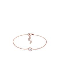 Elli, Damen, Armkette &raquo;Armband Glas Kirstalle Wei&szlig; 925 Sterling Silber&laquo;, Rosegold, Armband f&uuml;r Damen mit Glas Kristallen verleiht jedem Outfit einen 