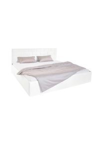 Westfalia Schlafkomfort, Polsterbett inkl. Bettkasten bei Ausf&uuml;hrung mit Matratze, Wei&szlig;, Bezug Bett: 100% Polyester;Bonnell-Federkernmatratze: 51% 