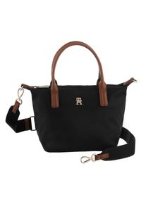Tommy Hilfiger, Damen, Tragetasche &raquo;POPETTE MINI TOTE&laquo; Damen Umh&auml;ngetasche, Minibag mit abnehmbarem Umh&auml;ngeriemen, schwarz, B/H/T: 30 cm x 20 cm x 14 
